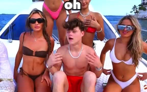 Jack Doherty and His Harem on the boat